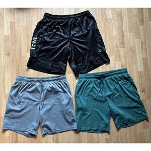 Athletic Works / AND1 Set of 3 Men's Shorts (Size L) Athletic, Moisture-wicking